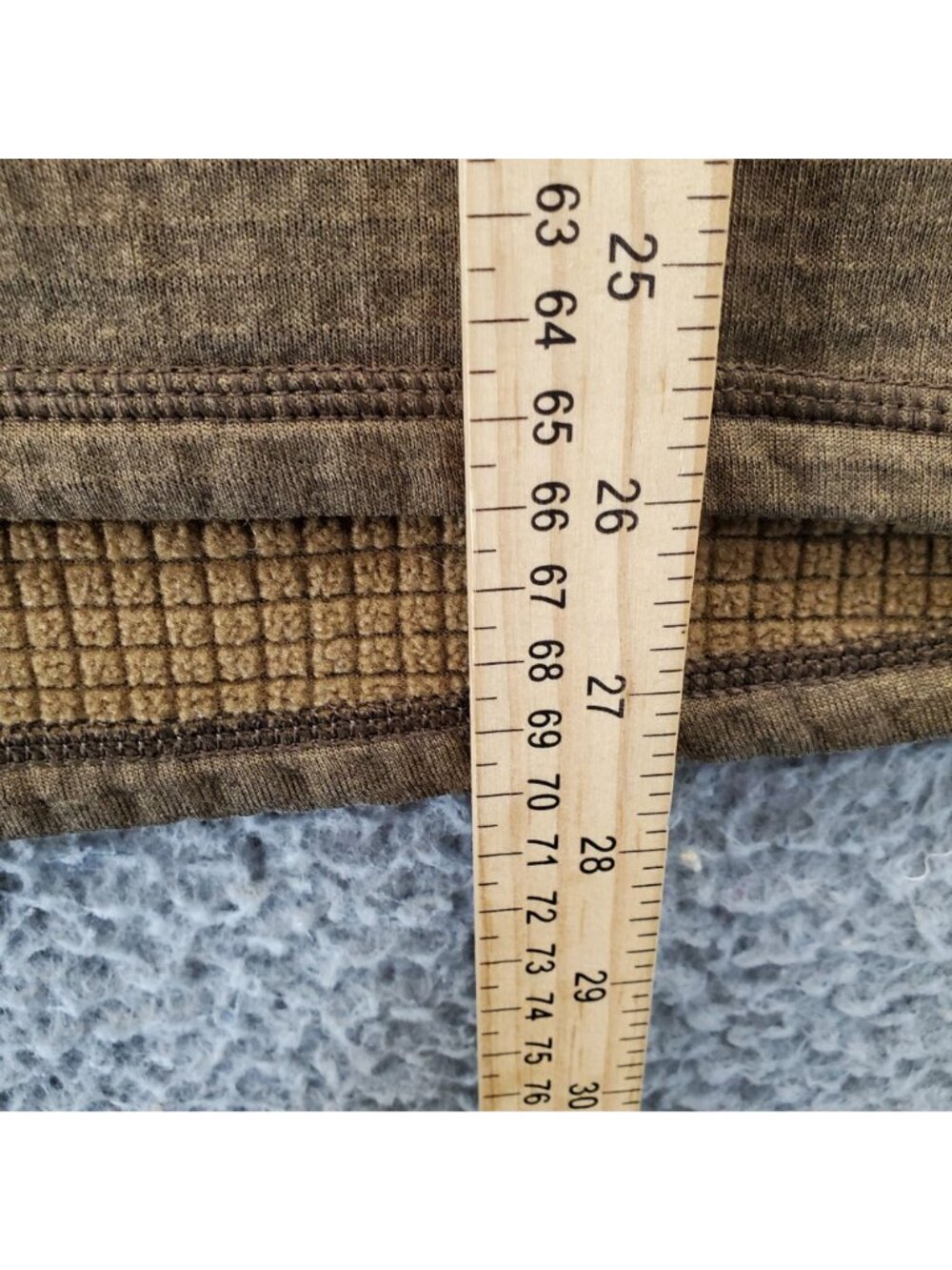 Patagonia Sweater Mens Large Brown Fleece Half Zip Pullover Outdoor Gear *Read* - Picture 5 of 8